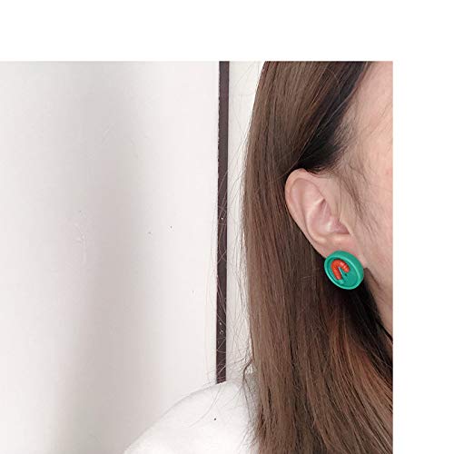 GLGSHOULIAN Pendientes De Navidad,Pendientes Lindos Colgantes para Las Mujeres Niñas Feliz Navidad Regalo De Año Nuevo 2021, Muletas, Redondo