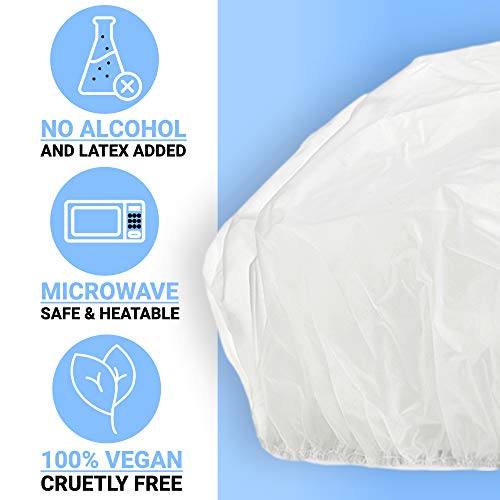 Gorro champú sin agua (x5 uds) - Gorro para lavar el pelo en seco sin enjuague - Gorros lavacabezas ideal para personas mayores o en cama - Contiene Aloe Vera, Vitamina E y Provitamina B5