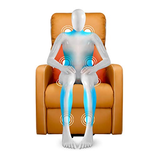 gridinlux | Sillón Relax Masaje Levanta Personas Camel | Reclinable | Elevación Automática con Mando de Control | 5 Modos | Función Calor Lumbar | 8 Motores | 4 Zonas de Masaje | Polipiel