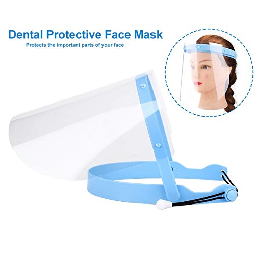 GT pro Protector Facial, Protección Bucal de Pantalla Ajustable de Cara Completa Visor Anti-Espuma Anti-Niebla Anti-Spray Pantalla Antipolvo para Cocina/Camping/Senderismo