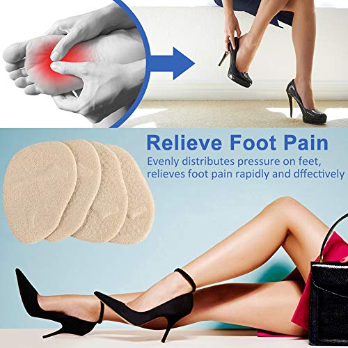 Haofy Almohadillas del Antepié, Almohadillas Metatarsales de Gel Plantillas de Zapatos con Tacón Alto Inserciones Plantillas Almohadillas Antideslizante Autoadhesivas para el Alivio del Dolor