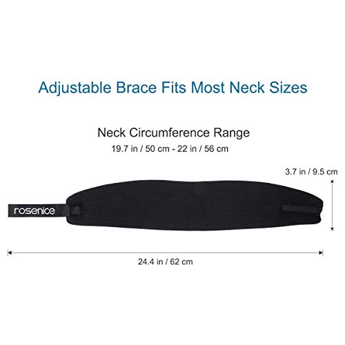 Healefty Collarín Cervical de Talla única - Ajustable, Supersuave para Dormir, Alivia el Dolor y la Presión en la Columna Vertebral, para Hombres, Mujeres y Ancianos