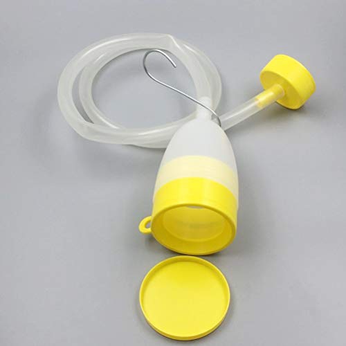 Healifty - Botella orinal para hombre, con tubo, portátil, 1700 ml