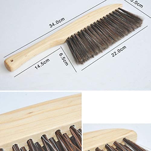 Healifty cepillo de mano de bassine rígido con manijas de madera sábanas cama escombros cepillo de limpieza cerdas suaves ropa escritorio sofá plumero para sofá limpieza de escritorio
