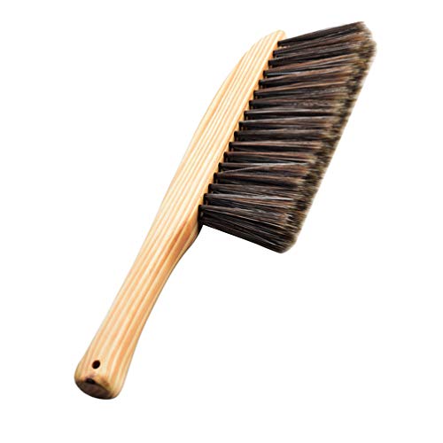 Healifty cepillo de mano de bassine rígido con manijas de madera sábanas cama escombros cepillo de limpieza cerdas suaves ropa escritorio sofá plumero para sofá limpieza de escritorio
