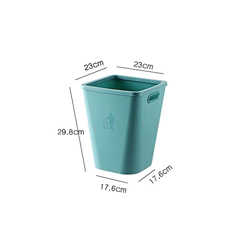 Heigmz Papelera para dormitorio, oficina de domicilio, cocina, con asas para baño, cesta de basura ortopédica