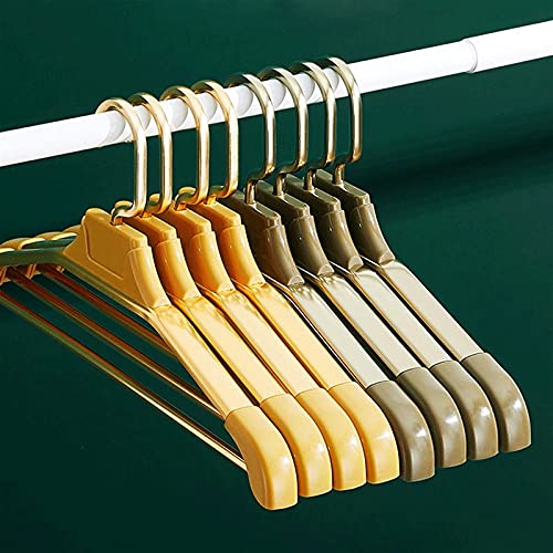 Heigmzyj Percha, Percha Ropa para el hogar Colgando Espacio de Aluminio aleación sin Fisuras Antideslizante Antideslizante Dormitorio balcón Soporte de Ropa de Hombro Ancho Colgantes Colgantes