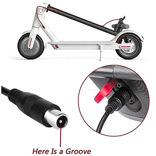 HKY 42V 2A Adaptador Cargador Para Scooter Eléctrico Ninebot ES1/ES2/2S3/ES4,Xiaomi Mijia Mi M365,Bird Scooter,Lime,Lime-S, Skip,Segway E Bike,Fuente de alimentación para Patinete Eléctrico Scooter