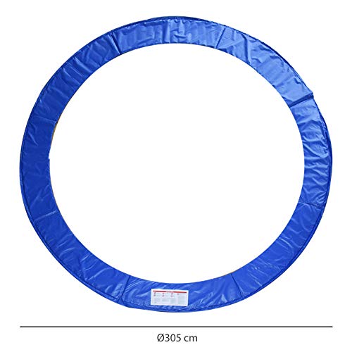 HOMCOM Cubierta de Protección de Ø305 cm Borde para Cama Elástica y Resorte Trampolín Redondo para Exterior Azul