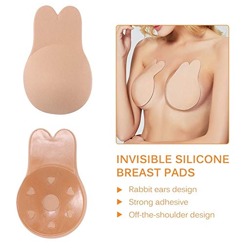 houxin 2pcs de baño Bikini Mujeres Cojines del Sujetador Auto-Adhesivo de Silicona Ascensor hasta el Pecho Etiqueta Traje de baño Cubierta de la entrerrosca Bikinis Biquini