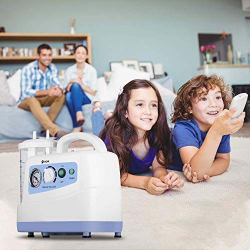 Huapa Aspirador Automática Máquina De Succión,portátil Aspiración Recipiente De Succión con Secreción De Moco para El Cuidado En El Hogar (Incluye El Recipiente De Succión De 1000 CC)