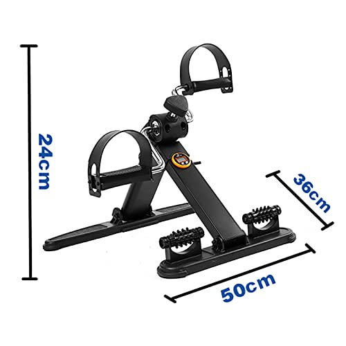 HXFENA Ejercitador De Pedales,Bicicleta Estática con Pantalla LCD Y Rodillo De Masaje,para Entrenamiento De Rehabilitación De Hemiplejía por Accidente Cerebrovascular