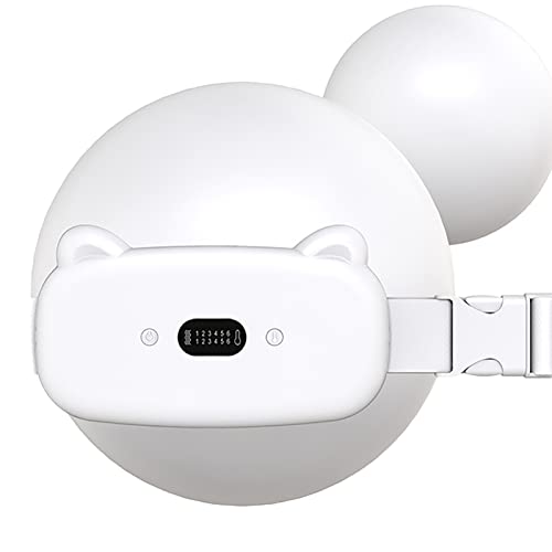 HZLGFX Cinturón de Calor, para Calambre de Estómago, Alivio de Cólicos Menstruales, lumbares, Abdominales, Almohadilla Eléctrica con 6 Niveles de Rápido Calentamiento.(Color:Moda Blanca)
