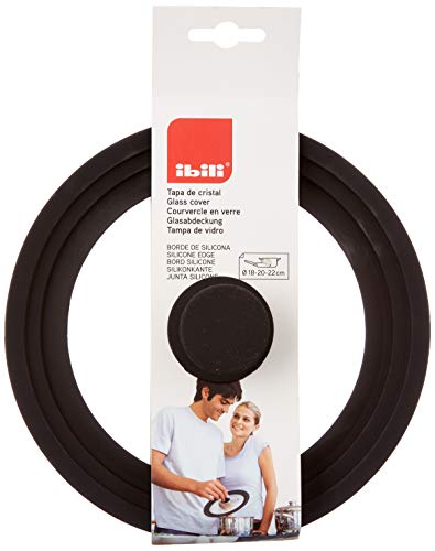 IBILI 970800 - Tapa Cristal 18-20-22 Cm Borde Silicona