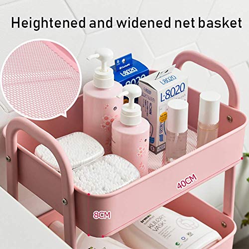 Idea Simple Trolley on Wheels Tool Trolley de 3 Niveles para Salón de Belleza con Manija, Carro de Herramientas de Metal para Tatuaje con Rueda, Carro de Utilidad para Instrumentos de Almacenamiento