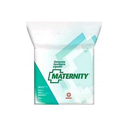 Indasec Maternity Compresa Tocológica Algodón Impermeable - 20 Piezas
