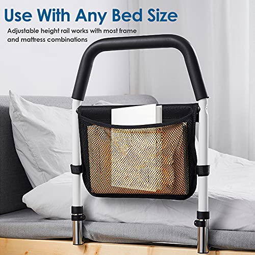 InLoveArts Rieles de Cama para Adultos Mayores,Riel de Ayuda para Cama Ajustable para Personas Mayores Minusvalido, Riel de Seguridad para Cama para Discapacitados, Asidero para camas
