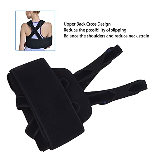 Inmovilizador de hombro con cabestrillo de brazo, soporte ajustable del manguito rotador, cabestrillo de soporte del codo para huesos rotos y fracturados, dislocación, esguinces, distensiones y desgar
