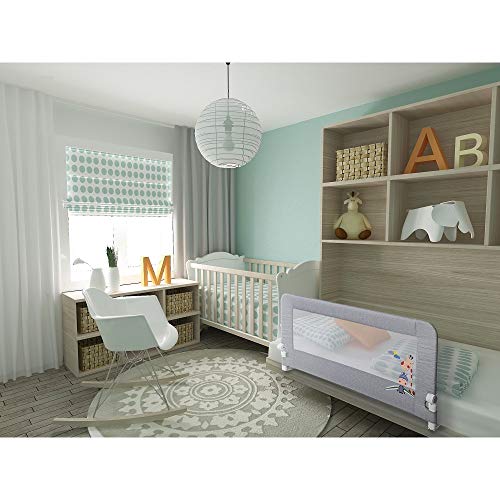 Interbaby - Barandilla Anticaídas Abatible Para Camas Infantiles - 150 Cm - Selva, 3000 g, AZBR004