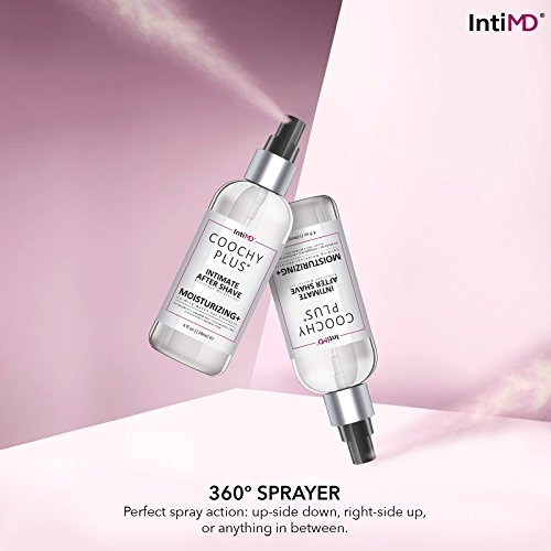 IntiMD coochy íntimo después de protección afeitado hidratante plus hecho por delicada bruma calmante para el área púbica y axilas antibacteriana y fórmula antioxidante para la maquinilla