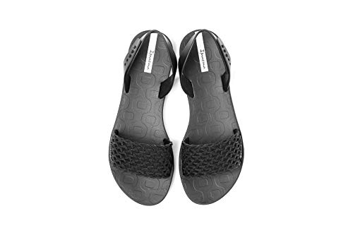 Ipanema Breezy Sandal Fem, Sandalias Planas Mujer, Negro, 38 EU