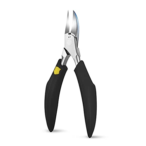 JeoPoom Alicates Cortaúñas, Pinza de Cutículas, Profesional Alicates Uñas Pies Acero Inoxidable, Corte Recto Punta Delgada Uñas Encarnadas para Uñas Gruesas, Onicomicosis, Hongos En Uñas