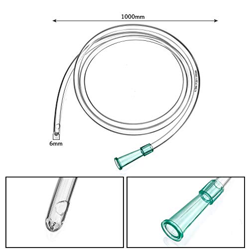 Jeringa 200ml con Manguera 1m,jeringa desechable Juego de jeringas Grandes Jeringas empaquetadas Individualmente en Forma estéril Jeringa dosificadora para experimentos,Uso Industrial,Bricolaje