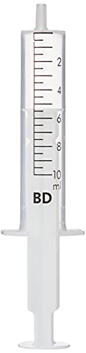 Jeringa hipodérmica de plástico desechable estéril de 10 ml (paquete de 10)