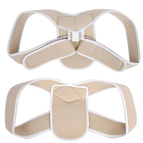 JIUYUE Corset Ajustable Parte Posterior Superior Soporte para el Hombro Postura Corrector Adultos Niños Corsé Espina Brace Cinturón Posterior Ortesis Apoyo Posterior (Color : Skin Color, Size : S)