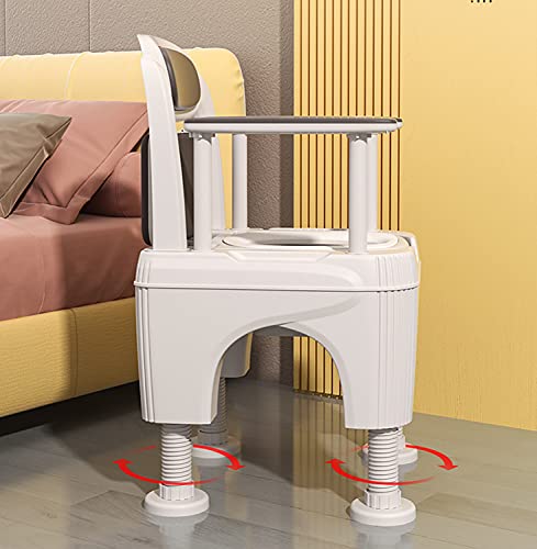 jjff Inodoros para Ancianos, Inodoros para Uso Doméstico, Cubos De Desodorante para Orina De Interior para Mujeres Embarazadas En Cuclillas Sillas De Inodoro Taburetes para Adultos.