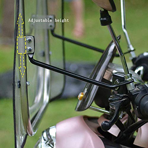 JJYY Motocicleta Motor Scooter Capota de Motocicleta, Parasol Cubierta de Lluvia Paraguas Capota Impermeable, con Parabrisas de PVC