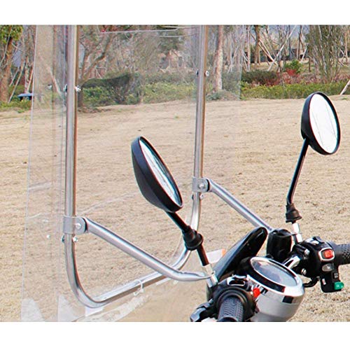 JJYY Motocicleta Motor Scooter Capota de Motocicleta, Parasol Cubierta de Lluvia Paraguas Capota Impermeable, con Parabrisas de PVC