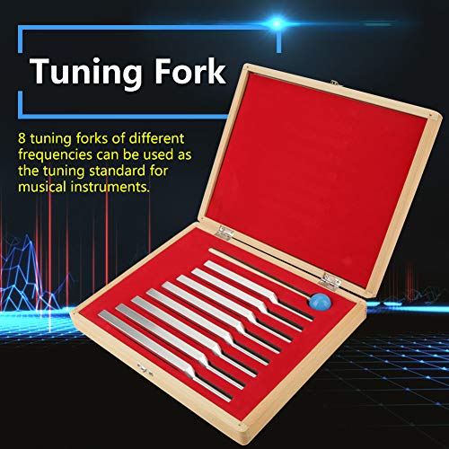 Juego de diapasón de tipo Y 256-512Hz 8 piezas Aleación de aluminio Diagnóstico médico Instrumentos de diapasón Herramienta de terapia de vibración de sintonización