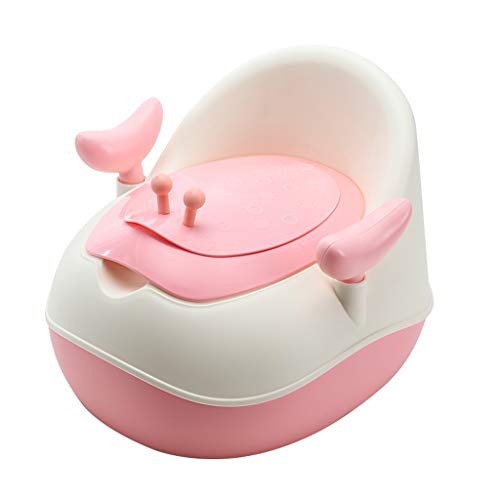 JYJZHX ZBQMTRT Aseo niños de Color Rosa,Servicio de Formación del bebé cómodo Asiento de Inodoro for IR al baño Silla de bebé muñecas,Tazón Easy Clean Urinario