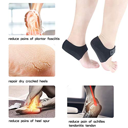 Kapmore 1 par Heel Wrap Ajustable transpirable Fascitis plantar Wrap Heel Protector