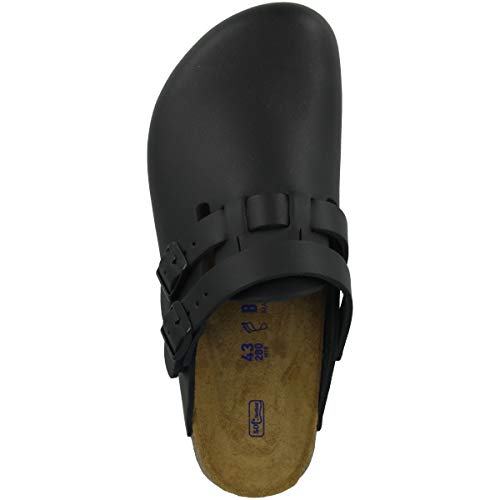 Kay Super Suela Exterior Profesional Negro Mujer Zuecos Correa de talón Suave Plantilla