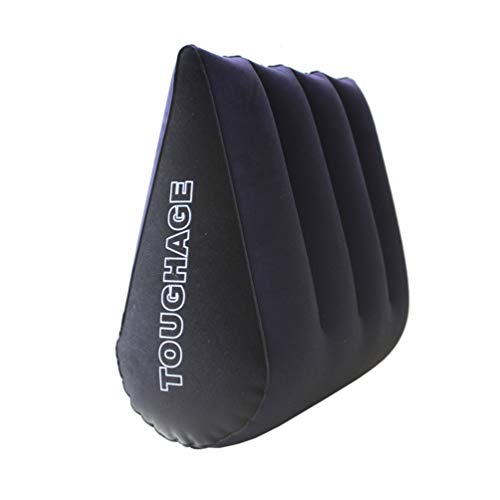 KESYOO 1 Unid Almohada Inflable Duralbe Sexy Aid Cojín de Posición Triangular Plegable Almohada Sexual para Parejas Amantes Adultos