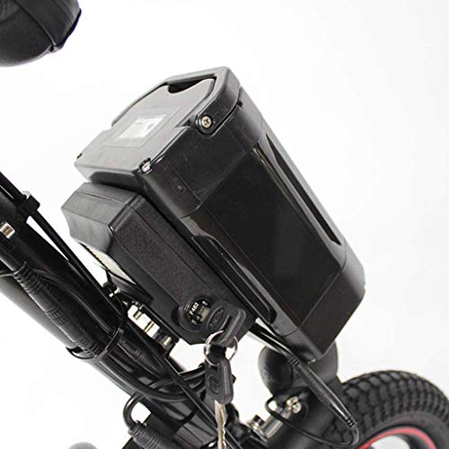 Kit de conversión de Silla de Ruedas eléctrica, Motor sin escobillas de 350 W con batería de Iones de Litio de 8 Ah, Accesorios para Tractor de Silla de Ruedas eléctrica de 12 Pulgadas, portátil