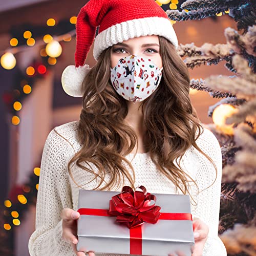 KKmier Mascarillas FFP2 de Navidad 40 Pcs, Mascarillas [Certificada CE 2834] con Pendientes Elásticos , Protección de 5 capas y Filtración de Partículas (EFP) ≥95%.