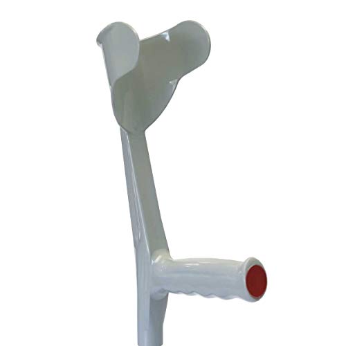 KMINA - Muletas Adulto (2 unidades), Muletas Adulto Regulables Aluminio, Muletas Ortopédicas, Muletas para Caminar, Muletas Ergonómicas, Muleta COMFORT (Color Gris).