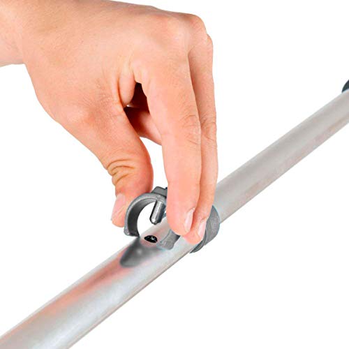 KMINA - Muletas Adulto (2 unidades), Muletas Adulto Regulables Aluminio, Muletas Ortopédicas, Muletas para Caminar, Muletas Ergonómicas, Muleta COMFORT (Color Gris).