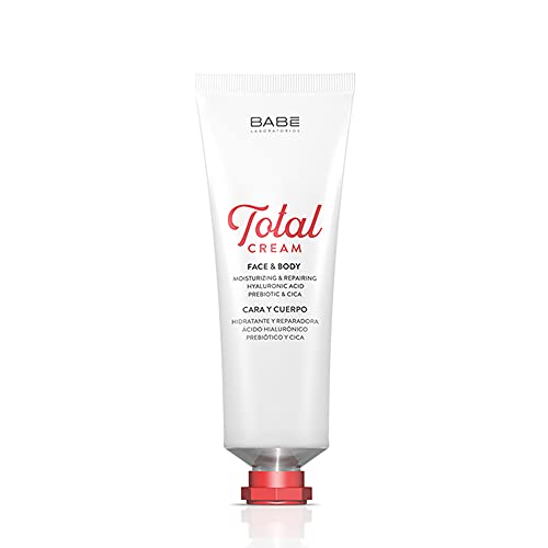 Laboratorios Babé - Total Cream | Rostro, Cuerpo Y Manos | Crema Multifunción De Uso Diario | Con Prebiótico, Cica Y Ácido Hialurónico, Coral, 60 Mililitro