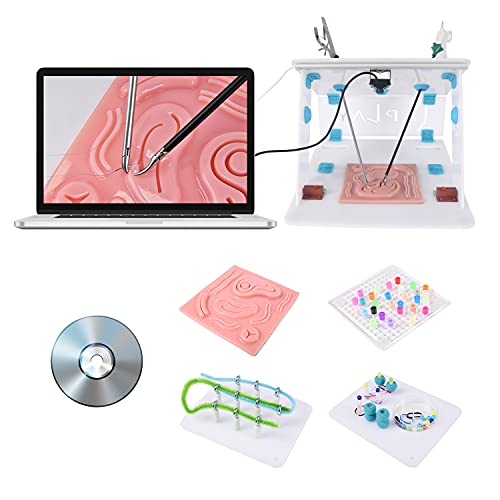 Laplay caja de formación de cirugía laparoscópica módulo de sutura, pinza módulo, perforar módulo, con USB 720p cámara