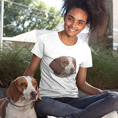 lepni.me Camiseta Mujer Diseño Divertido y Personalizado de su Perro, Gato o Mascota para los Amantes de los Animales (XXL Verde Multicolor)
