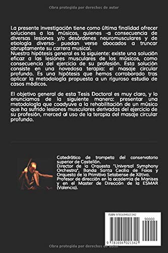 LESIONES COMUNES ASOCIADAS A LA PRÁCTICA MUSICAL Y SU RECUPERACIÓN: TESIS DOCTORAL ESCRITA POR JOSÉ MARTÍNEZ COLOMINA