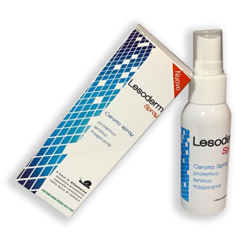 Lesoderm spray curativo para las úlceras de decúbito 50 ml - Spray parche para llagas de pañales, úlceras, placas de psoriasis y heridas superficiales de la piel