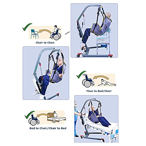 LHZHG Arnés para traslados, Cinturón de Transferencia - Grúa de Paciente - Paciente Cinturón De Transferencia para Bariátrico, Enfermería, Anciano, Discapacitado, Cuerpo Completo Y Postrado En Cama