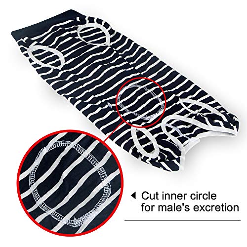 LIANZIMAU Traje Recuperacion Perro Body Quirurgico Cono E Collar Alternativo Abdominal Heridas y Protector Después de la Cirugía Desgaste Body Postoperatorio Perro Ropa para
