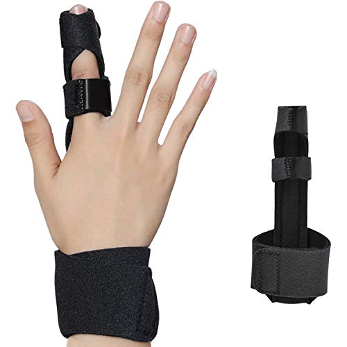 Libershine Férula de Dedo, Dedo Extensión Férula para Dedo en Gatillo, Dedo de Martillo, Fracturas de Dedos, Cuidados Postoperatorios y Alivio del Dolor Soporte para Dedo Férula la Mano