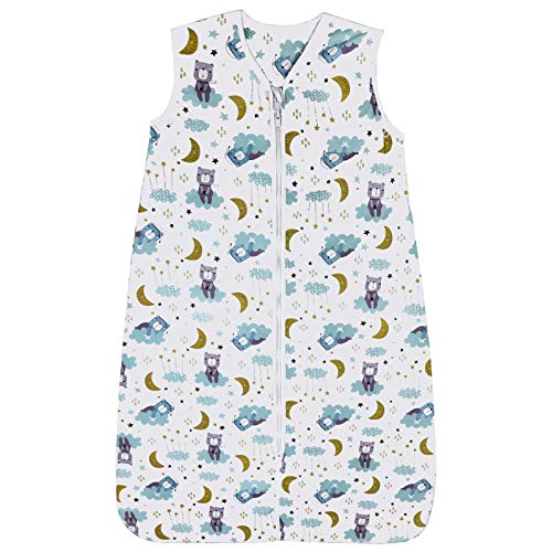 Licitn Saco de Dormir para Bebé - 2.5 TOG Saco de Dormir Unisex para Bebés，Longitud Ajustable para Bebé (Azul, 18-36Meses(90-110cm))